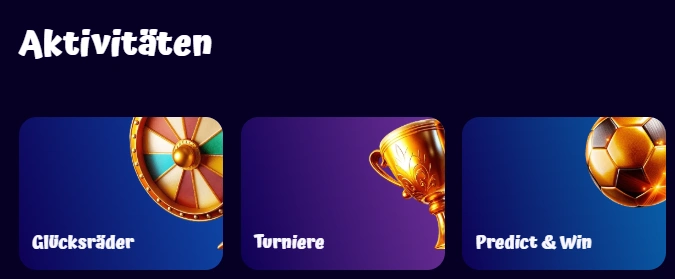 Belohnungen für Aktivitäten auf der SpinGranny Casino-Website