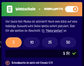 Wettrechner in SpinGranny