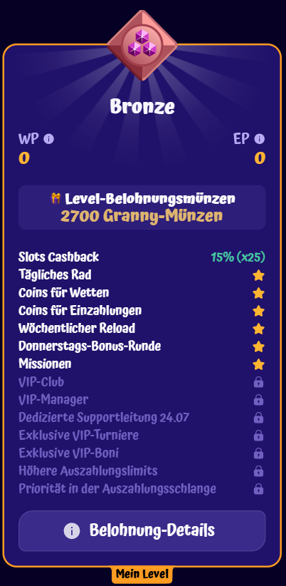 SpinGranny Bronze-Status
