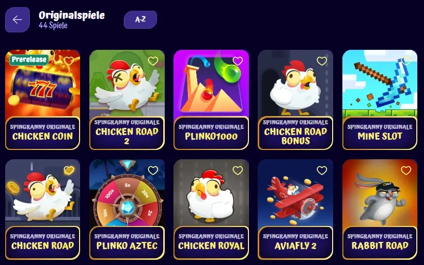 Original SpinGranny Casinospiele