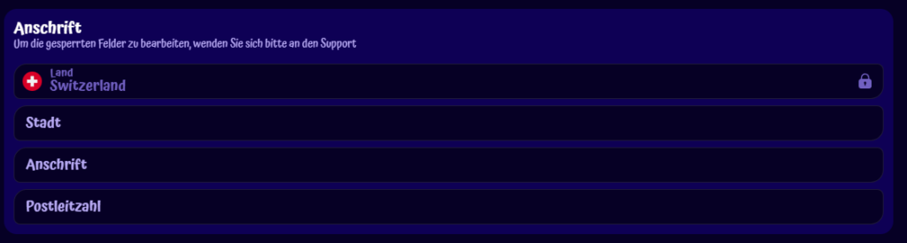 So füllen Sie Ihre Profilinformationen auf der SpinGranny-Website aus