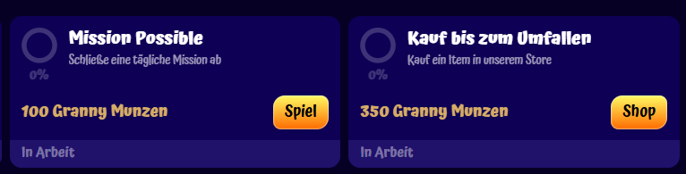 Missionen auf der SpinGranny Casino-Website abschließen