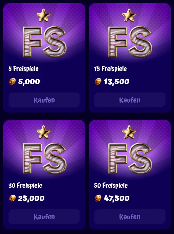 5 Freispiele für 5000 Punkte bei SpinGranny
