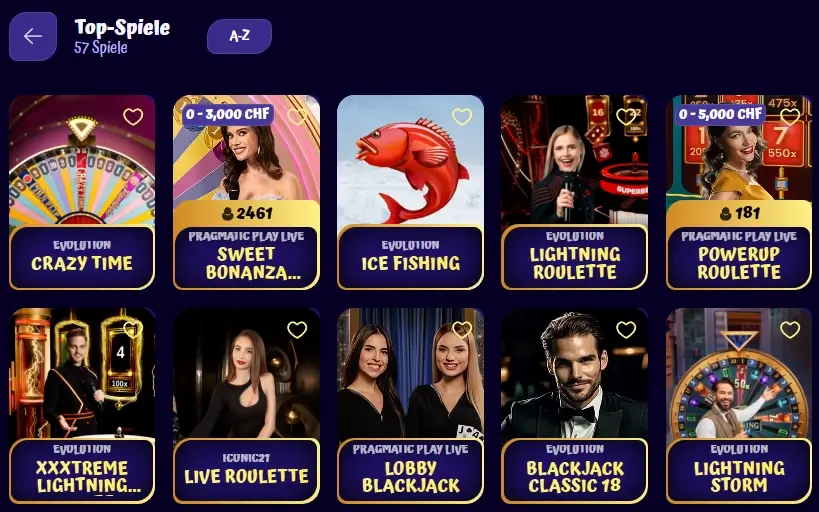 Die besten Casinospiele auf SpinGranny