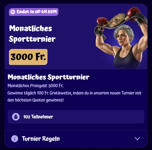 Sportaktionen und Boni bei SpinGranny