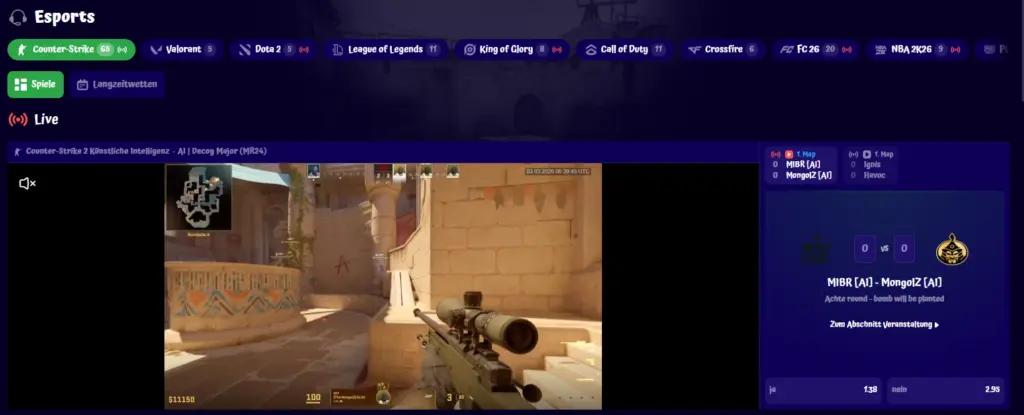 eSports bei SpinGranny